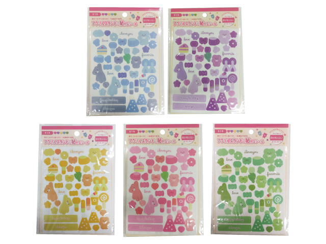 アクリルスタンドに貼れるシール